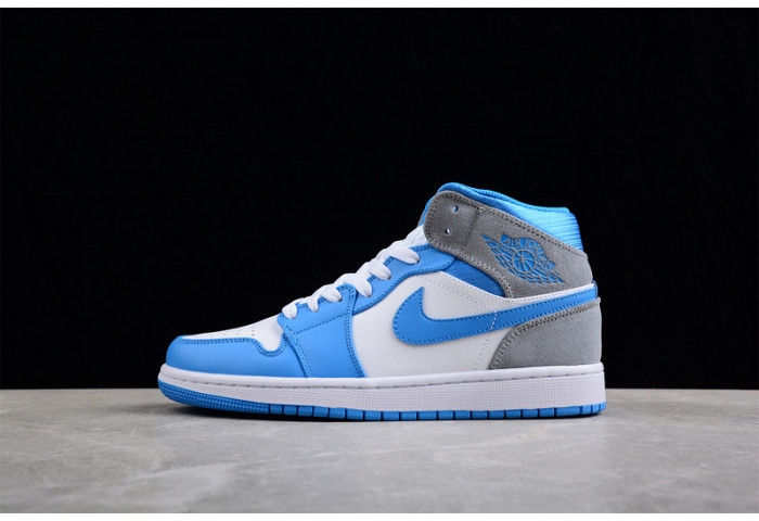 air jordan 1 mid "university blue"   dx9276-100