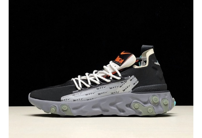 nike ispa react low black ar8555-001