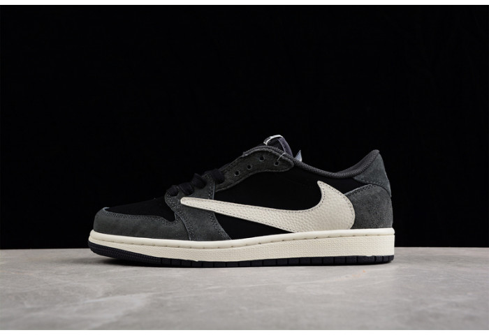 travis scott x air jordan 1 low "black phanT0m" dm7866-001