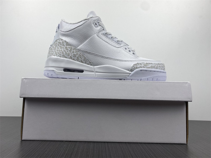 jordan 3 retro pure white 2018 (ps) 429487-111