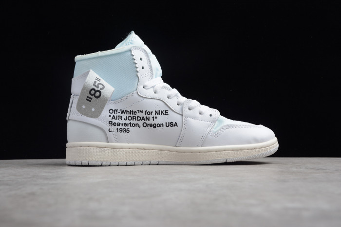 jordan 1 retro high ow white (gs)  aq8296-100