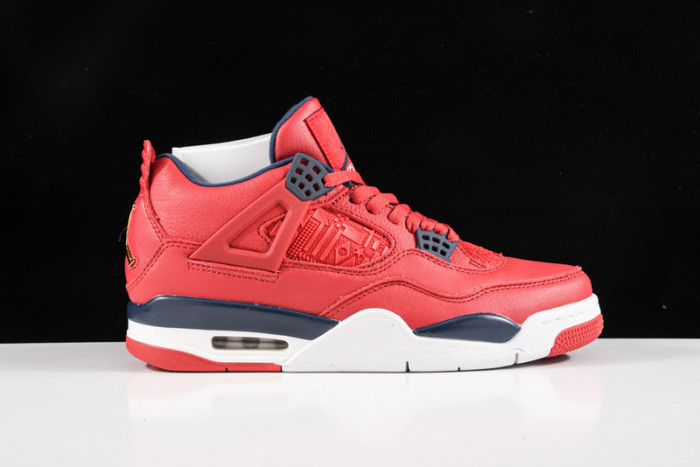 air jordan 4 iv retro fiba gym red black white cl1184-617