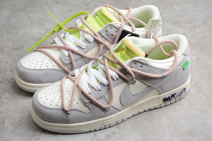 nike dunk low off-white lot 12 - em1602-113