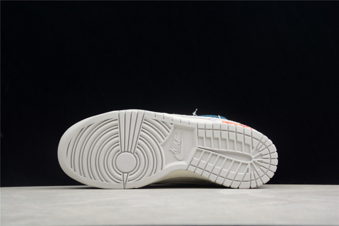 nike dunk low ow lot 16   dj0950-111
