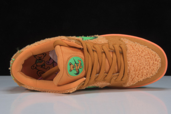 nike sb dunk low grateful dead bears orange cj5378-800