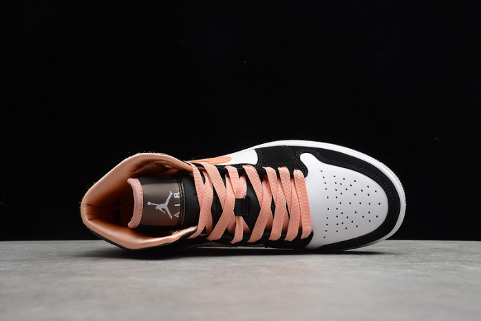 air jordan 1 mid “apricot agate”   dh0210-100