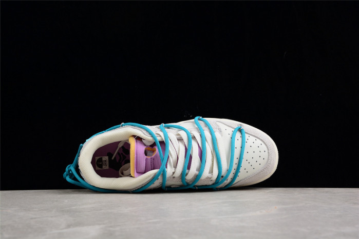 nike dunk low off-white lot 36- dj0950-107