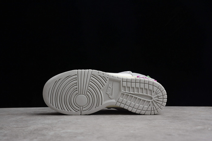 nike dunk low off-white lot 3 - dm1602-118