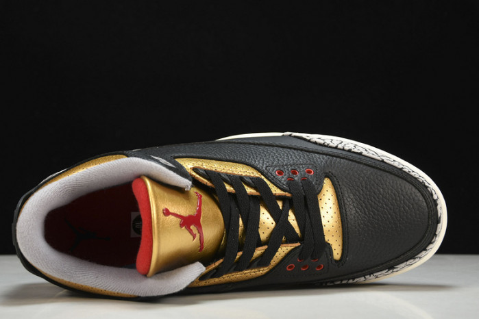 air jordan 3 black gold wmns ck9246-067