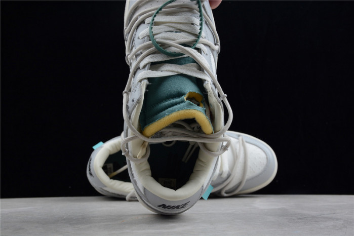 nike dunk low off-white lot 42- dm1602-117