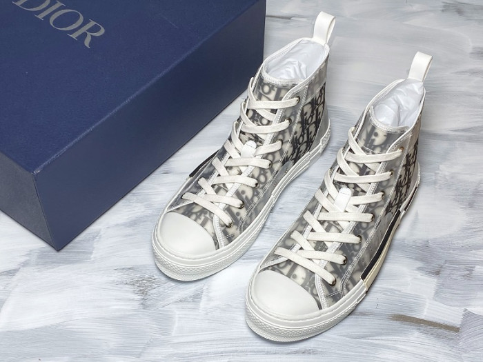 DR B23 HIGH-TOP SNEAKERS IN OBLIQUE