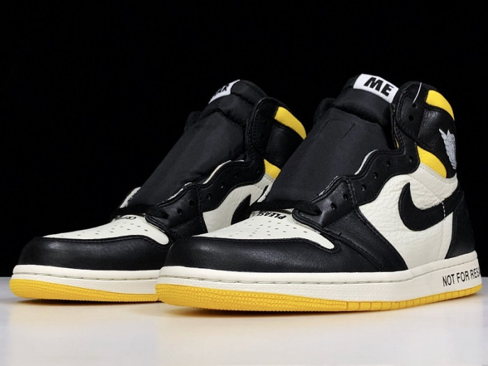 jordan 1 retro high "not for resale" varsity maize 861428-107