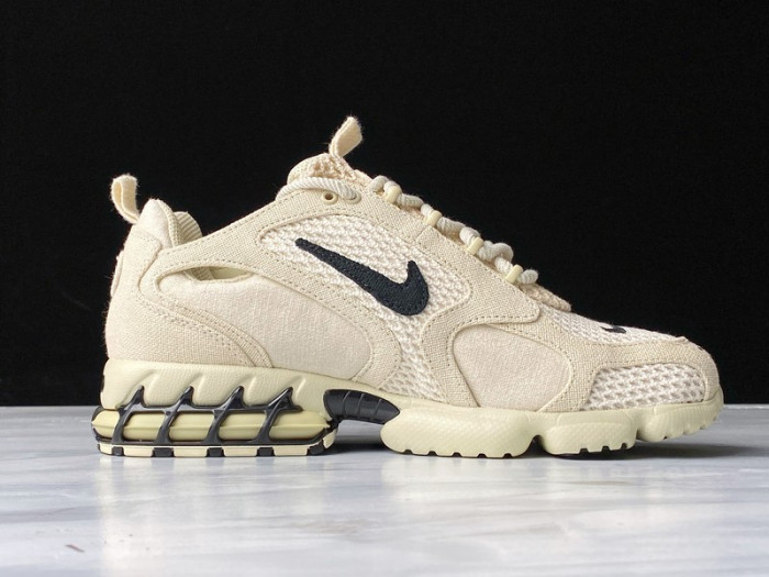 nike air zoom spiridon cage 2 stussy fossil  cq5486-200