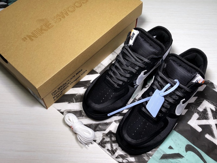 nike air force 1 low ow black white ao4606-001