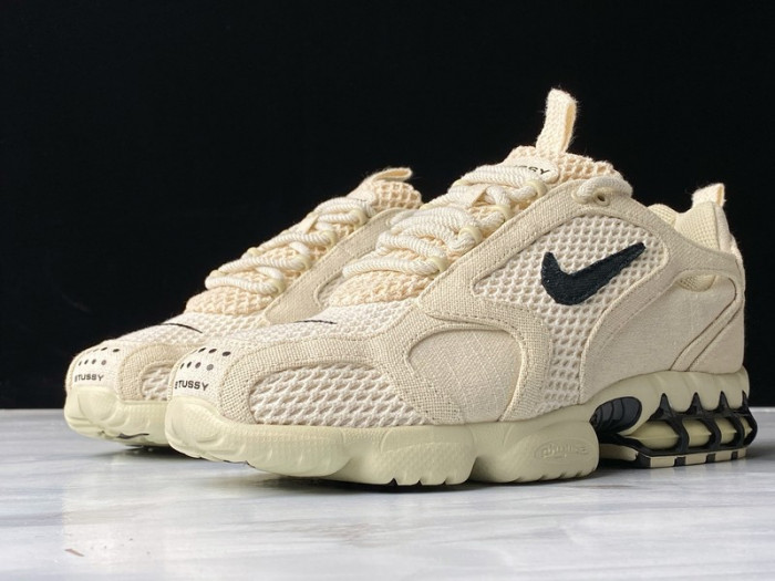 nike air zoom spiridon cage 2 stussy fossil  cq5486-200