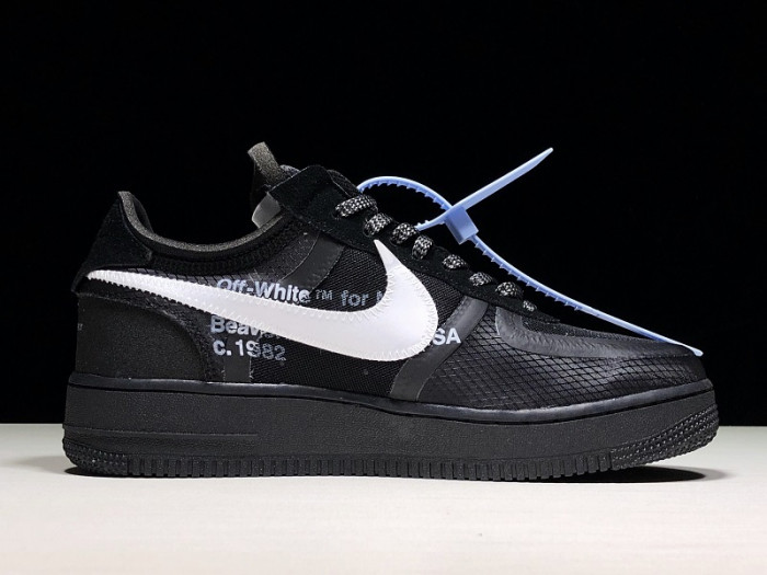 nike air force 1 low ow black white ao4606-001