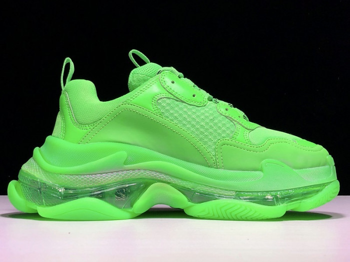 balenga triple s neon green clear sole 541624 w09ol 3801