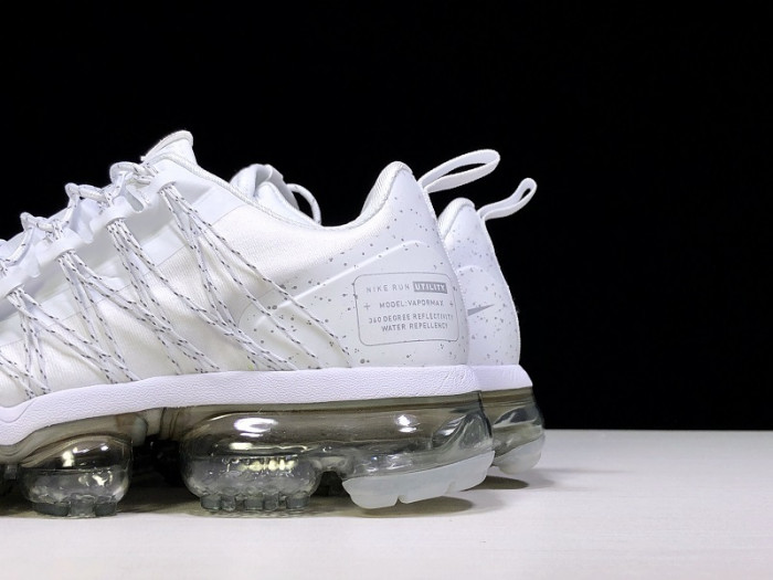 nike air vapormax run utility white reflect silver (w) aq8811-100