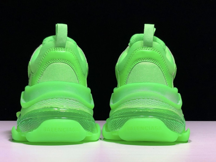balenga triple s neon green clear sole 541624 w09ol 3801