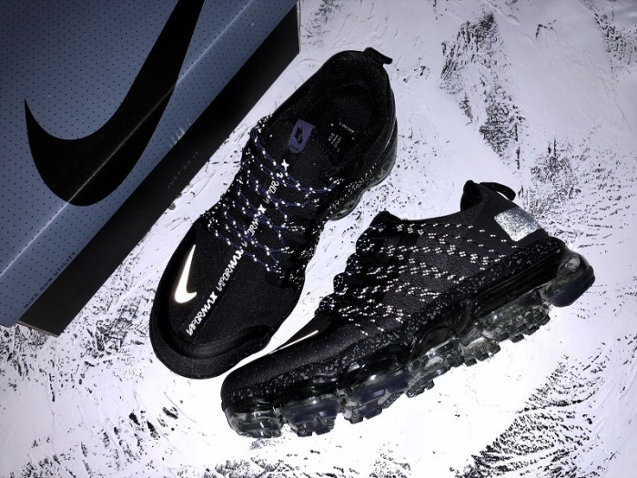 nike air vapormax run utility black reflect silver (w) aq8811-001