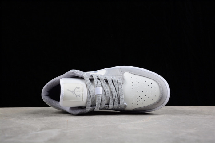 air jordan 1 low "light steel grey"    dv0426-012