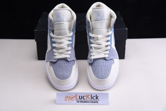 jordan 1 mid mixed textures blue da4666-100