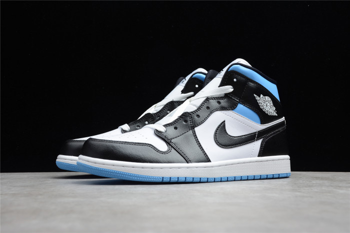 jordan 1 mid university black white (w) bq6472-102