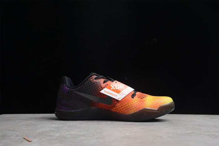 nike zoom kobe 11 em sunset red black yellow  836184-805