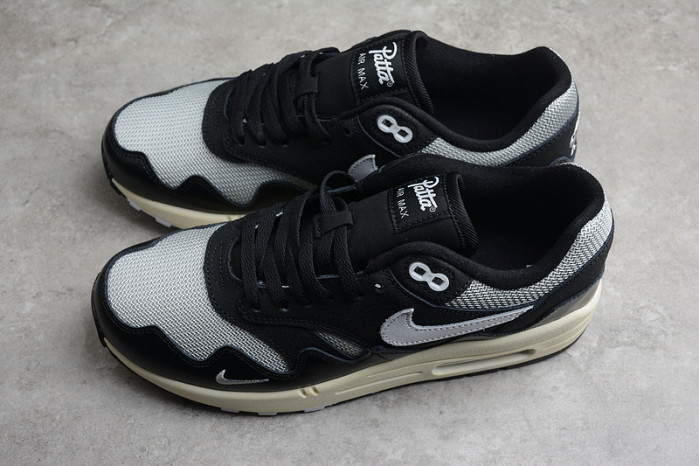 nike air max 1 patta waves black (with bracelet)  dq0299-001