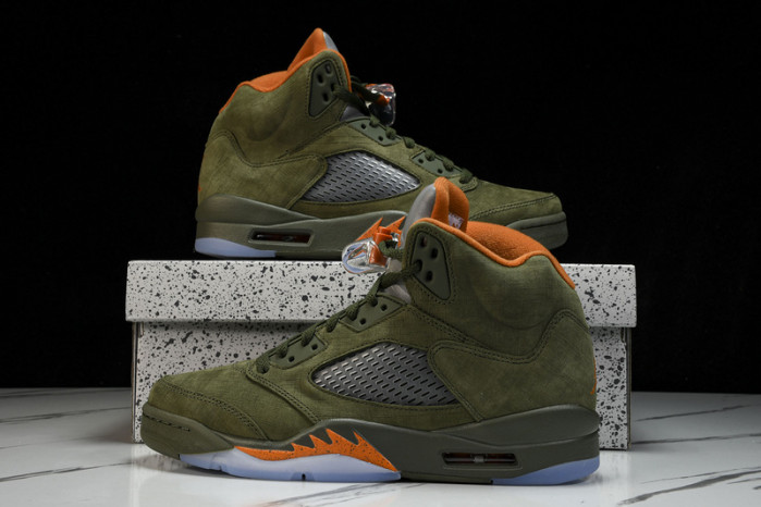 air jordan 5 low “olive”  dd0587-308