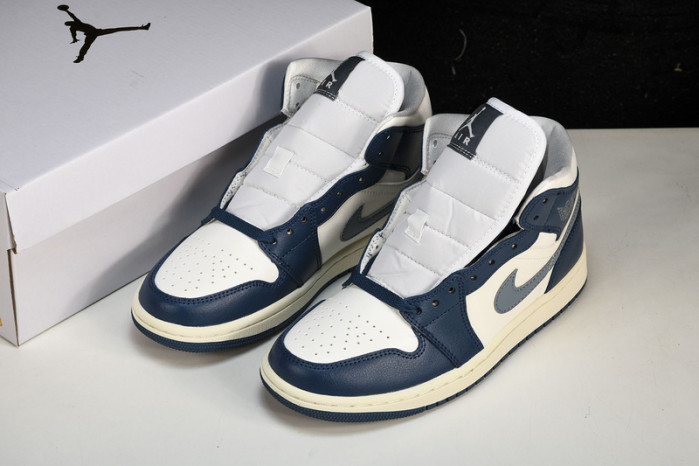 air jordan 1 mid“sky j french blue”   bq6472-414