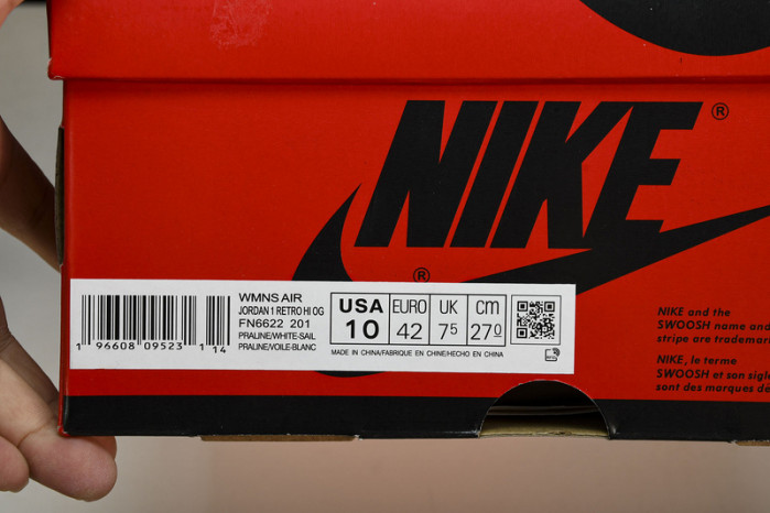 air jordan 1 high og wmns “praline”  fn6622-201