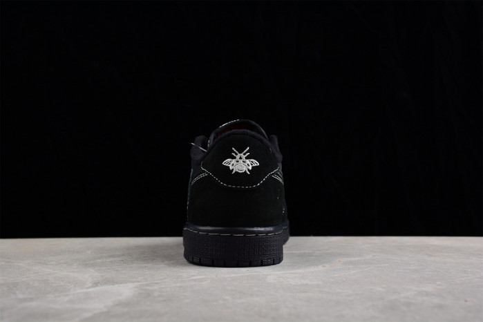 travis scott x air jordan 1 low og “black/phanT0m”  dm7866-100