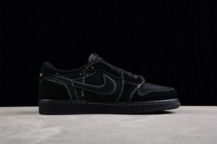 travis scott x air jordan 1 low og “black/phanT0m”  dm7866-100