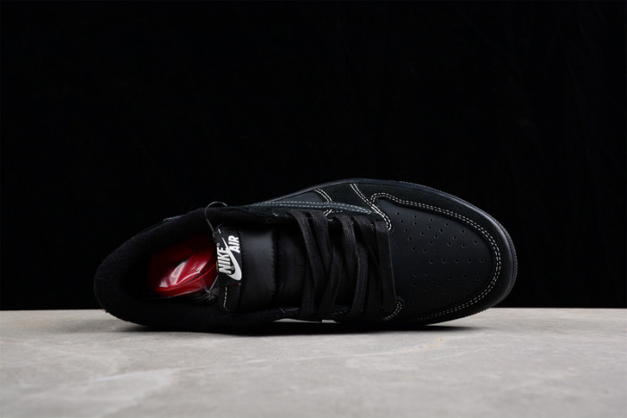 travis scott x air jordan 1 low og “black/phanT0m”  dm7866-100