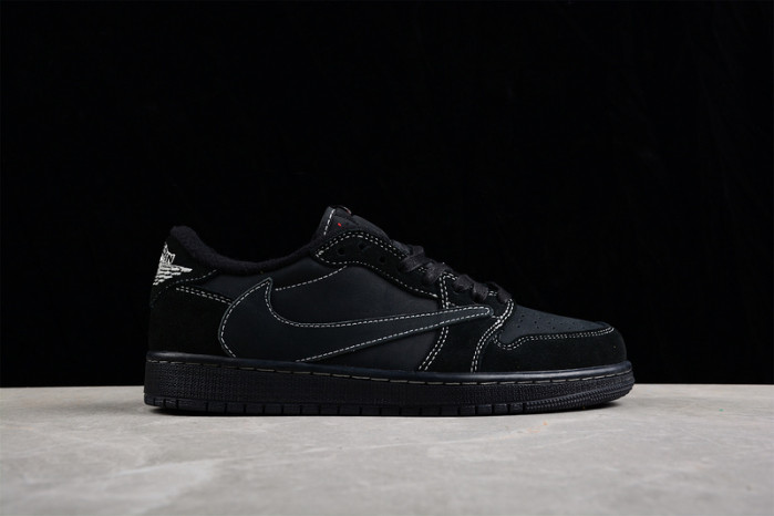 travis scott x air jordan 1 low og “black/phanT0m”  dm7866-100