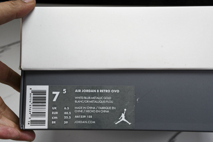 jordan 8 retro ovo white - aa1239-135