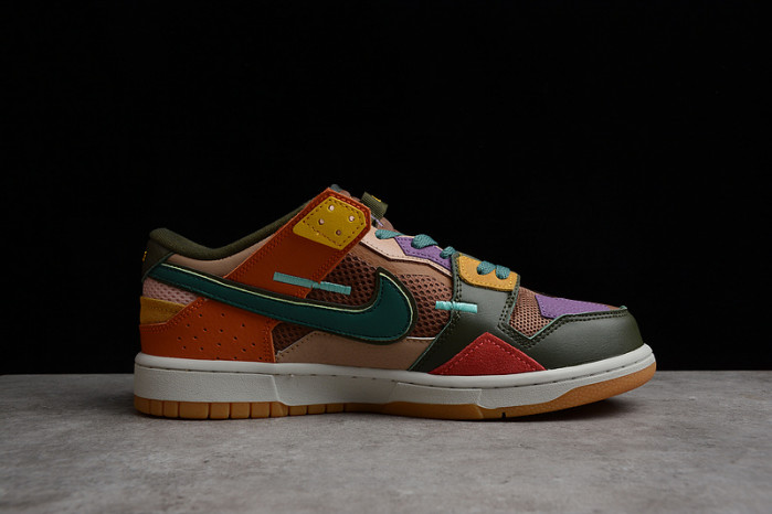 nike dunk low scrap archeo brown  db0500-200
