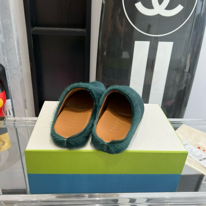 MA SLIDE WHITE FUSSBETT SABOT LOAFERS MAR-014
