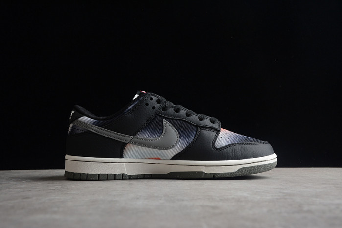 nike dunk low graffiti black red - dm0108-001