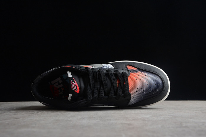nike dunk low graffiti black red - dm0108-001
