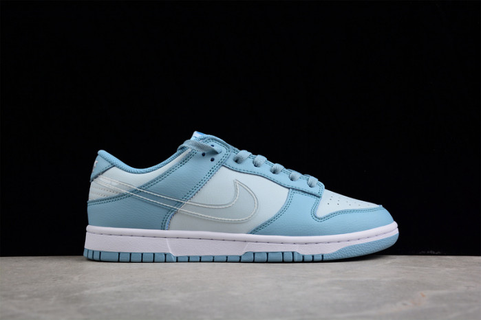nike dunk low gs grey blue dh9765-401
