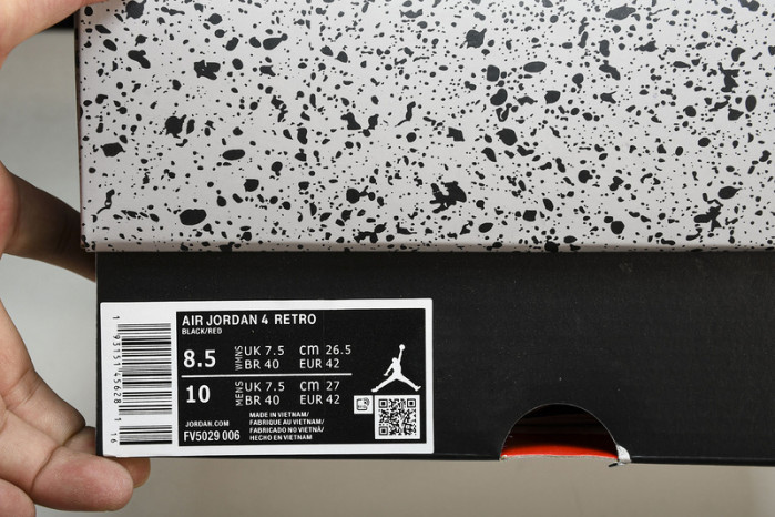 air jordan 4“bred reimagined”  fv5029-006