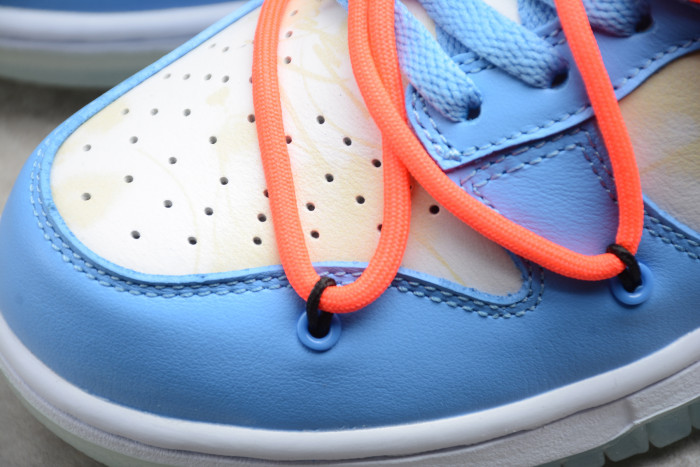 ow x futura x dunk low sb unc university blue summit white dd0856-403