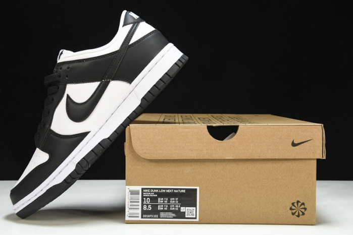 nike dunk low next nature white black  - dd1873-102